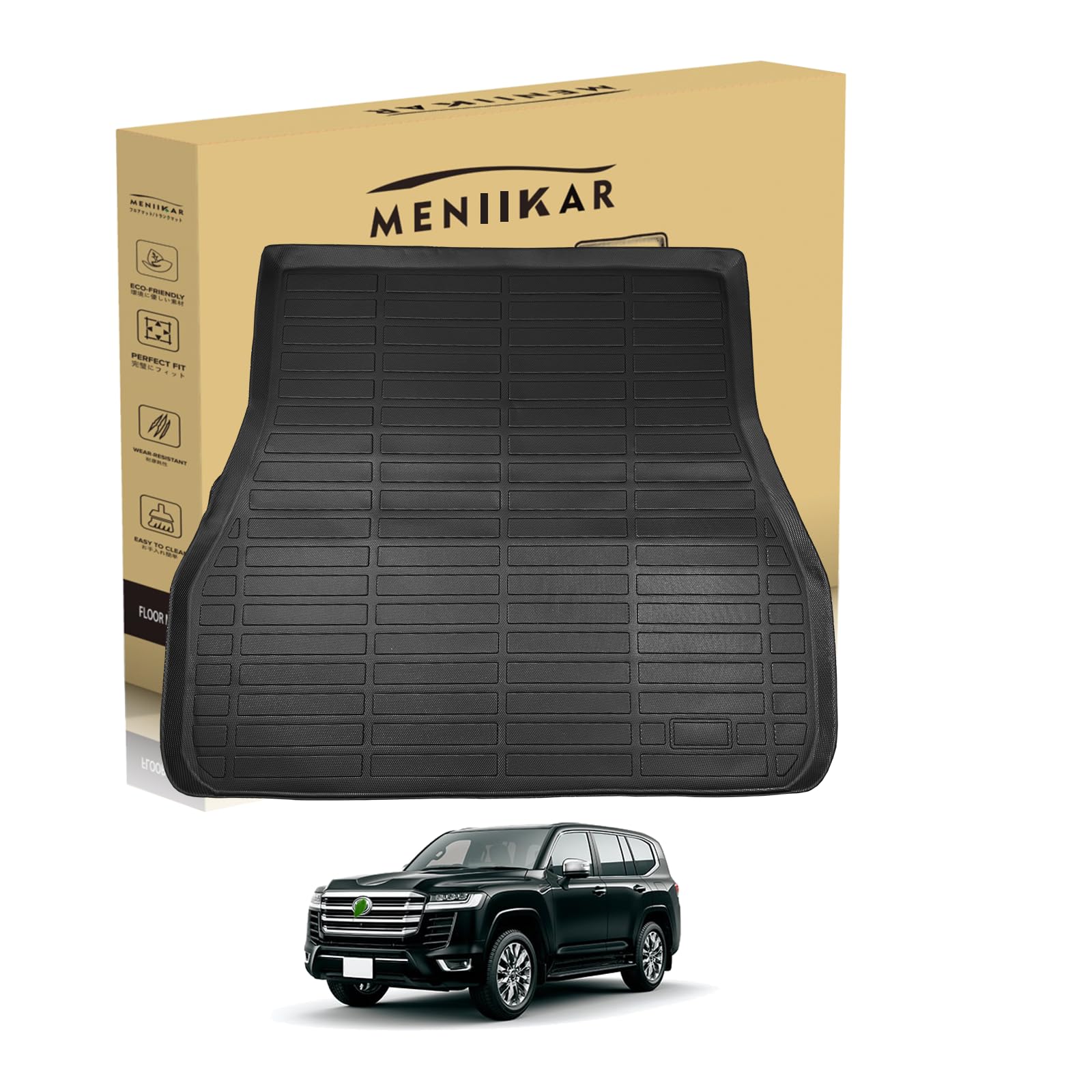 Amazon | トヨタ ランドクルーザー 300系専用のラゲッジマット5/7人