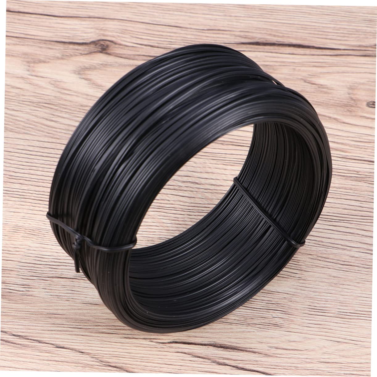 Toyvian PVC Coated Garden Wire 55 Meters Black Binding Wire for Gardening Crafting and Floral Arrangements Sturdy Flexible Weather-Resistant