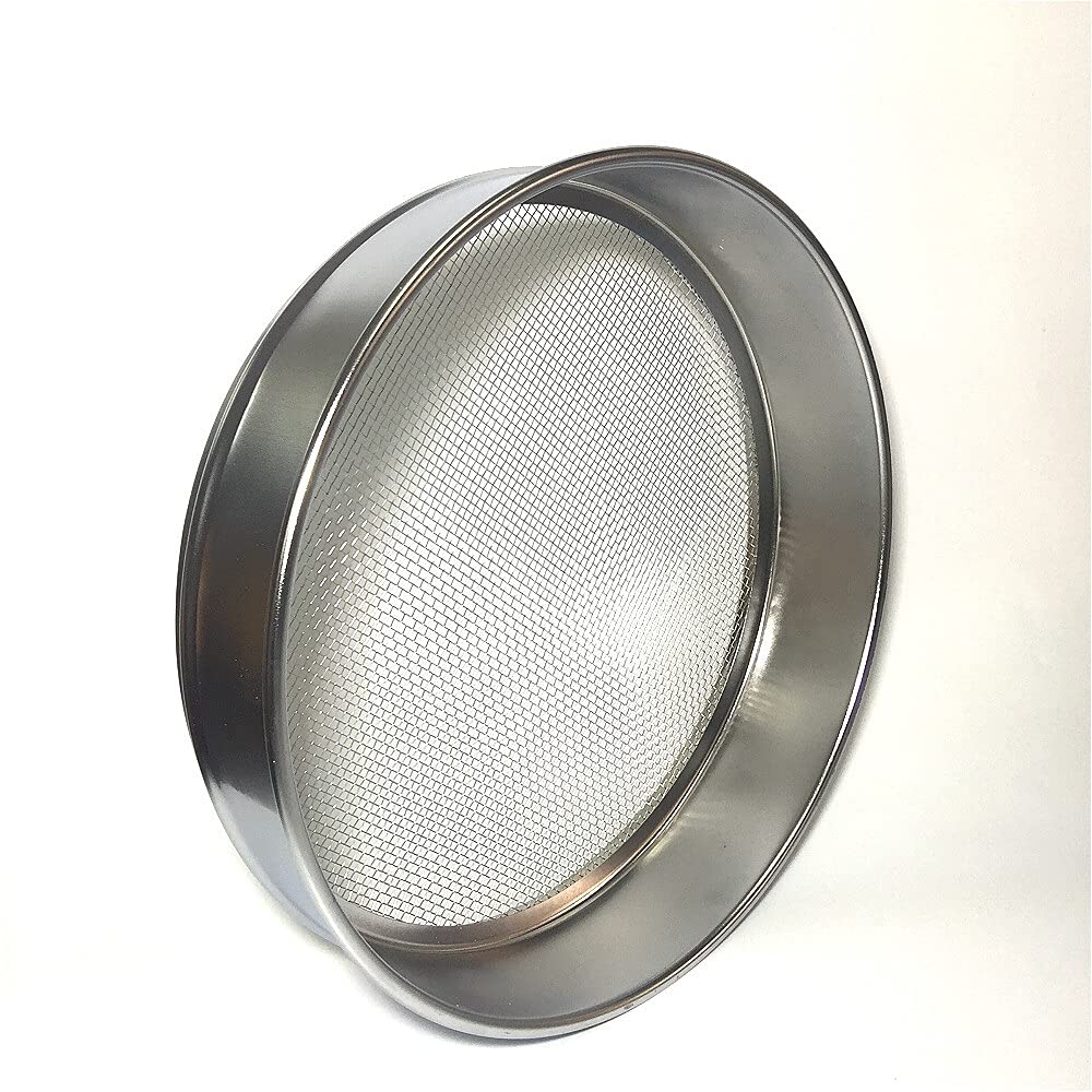 Kontrola pobierania próbek z sita testowego Farmakopei Laboratorium Standardowe sito 304 SUS Filtr siatkowy Chromowana rama R30cm 10 oczek / 2 mm