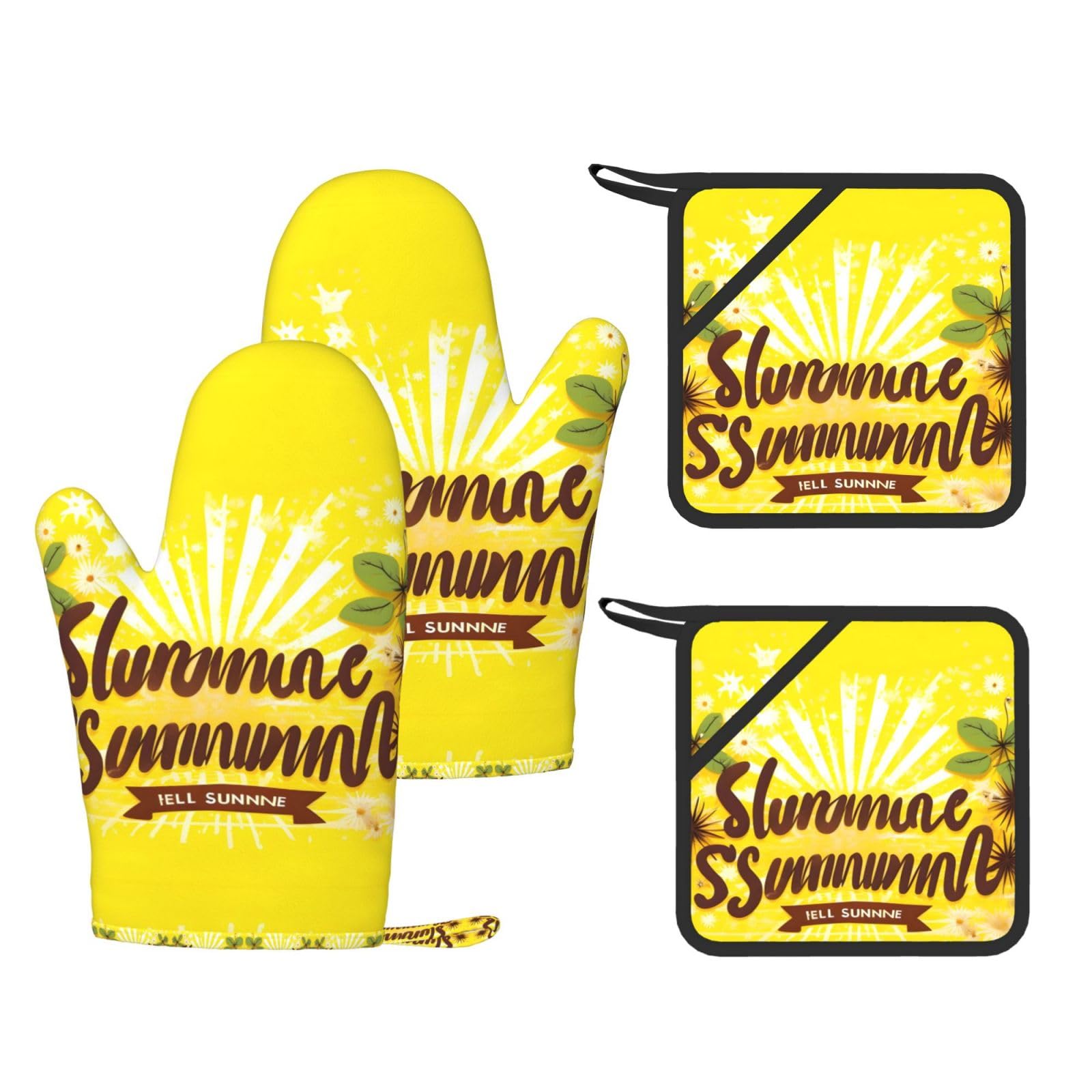 Juego de cocina Hello Sunshine antideslizante y seguro para evitar quemaduras en el horno