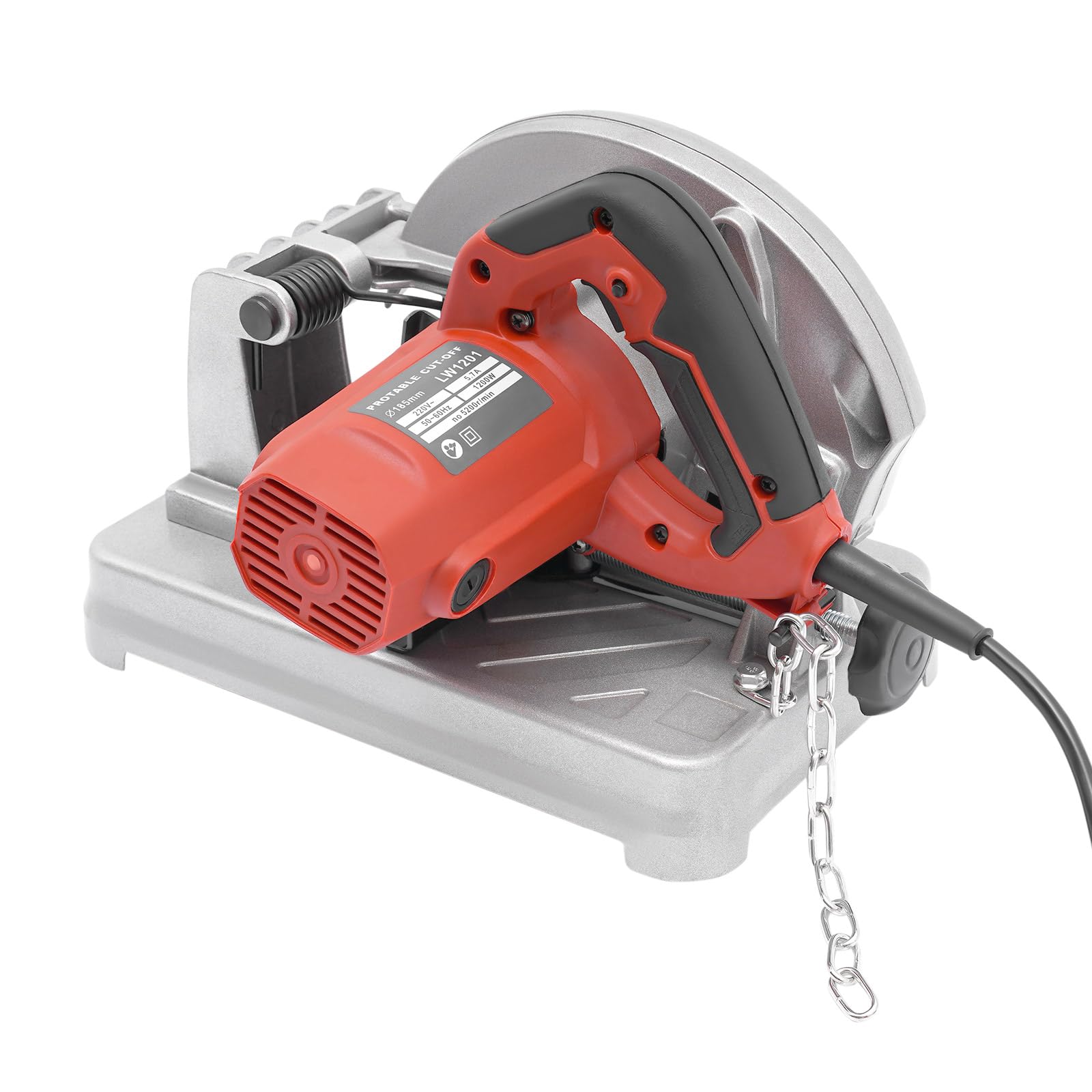 Scie radiale à onglet 1200 W 185 mm Coupe réglable 0-45°
