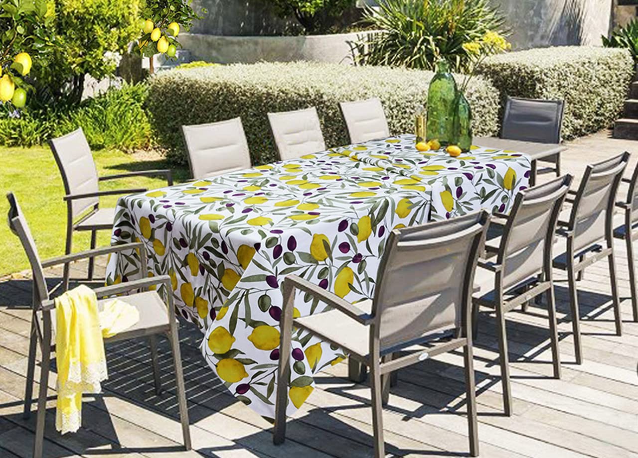 BIANCHERIAWEB Tovaglia per Salotto Cucina Tavolo in Cotone Made in Italy 100% Cotone Garda RP 140x140 Garda