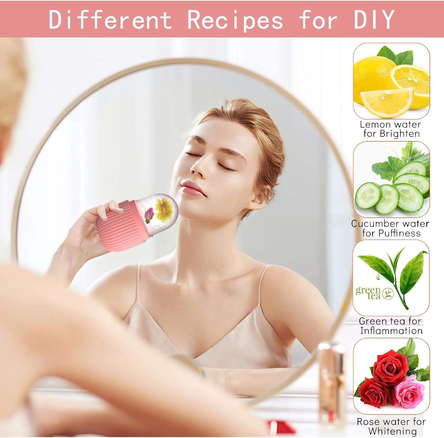 Deepraj ice roller for face, neck and body. For care of puffy eyes and facial skin, snow facial cube (random color) Deepraj ice roller for face, neck and body. For care of puffy eyes and facial skin, snow facial cube (random color)