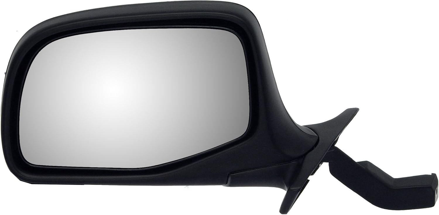 Dorman 955-227 Driver Side Manual Door Mirror Compatible with Select Ford Models, Black and Chrome