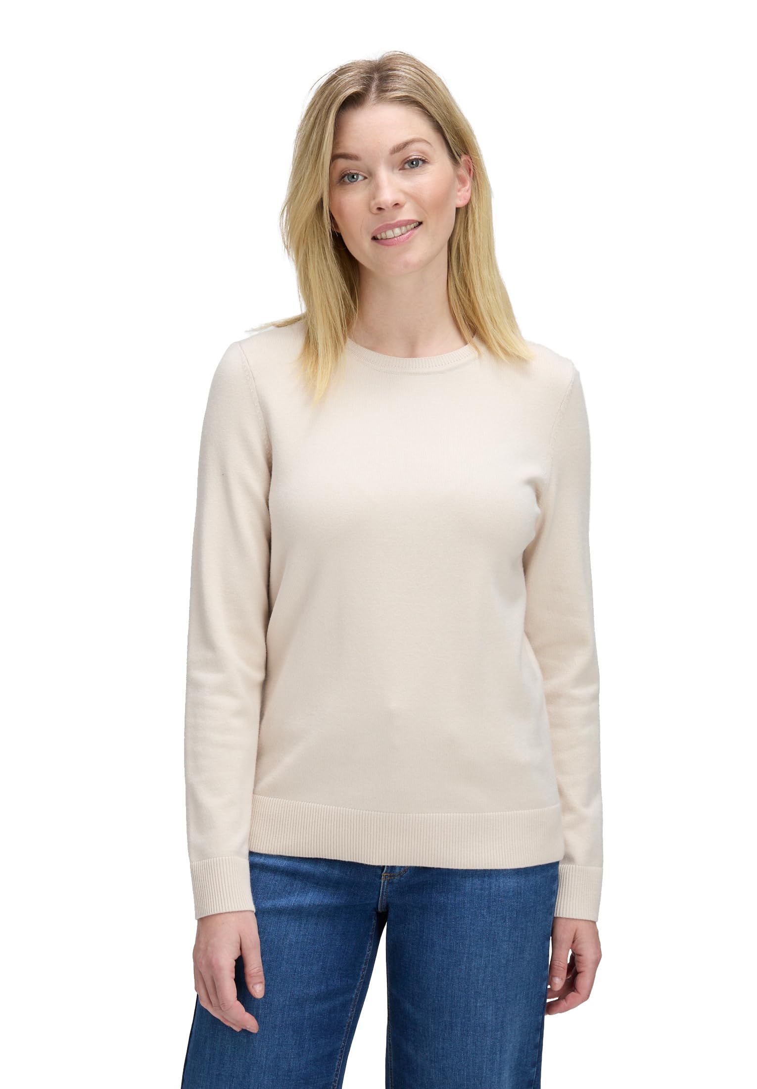 Betty Barclay Damen Basic-Strickpullover mit Rundhalsausschnitt