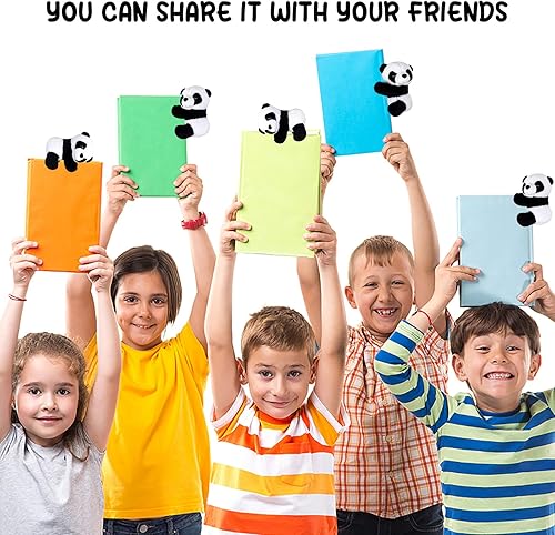 Miniatura 5 de 12 piezas de panda de dedo de peluche de 4 pulgadas, clips de cortina para notas, clips para fotos, lindo juguete de panda para niños, decoración