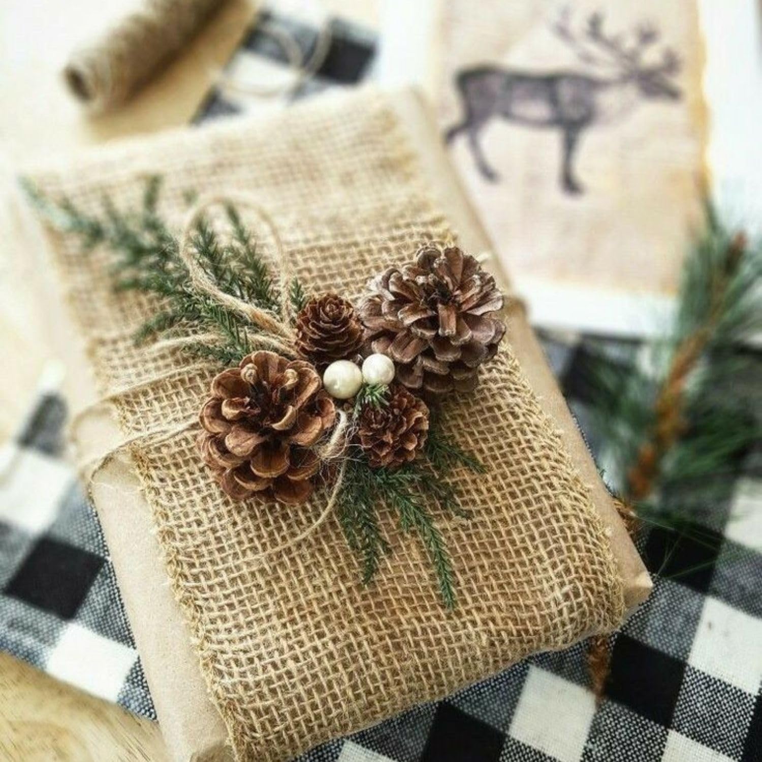 10M 15cm Jute Lint Stof Rol, Jute Lint Rollen, Vintage Tafelloper Hessische Jute Tafel Lint voor DIY Ambachten Bruiloft Home Decor, Hessische Stof Linten Jute Stof Rustieke Lint Rol (10cm