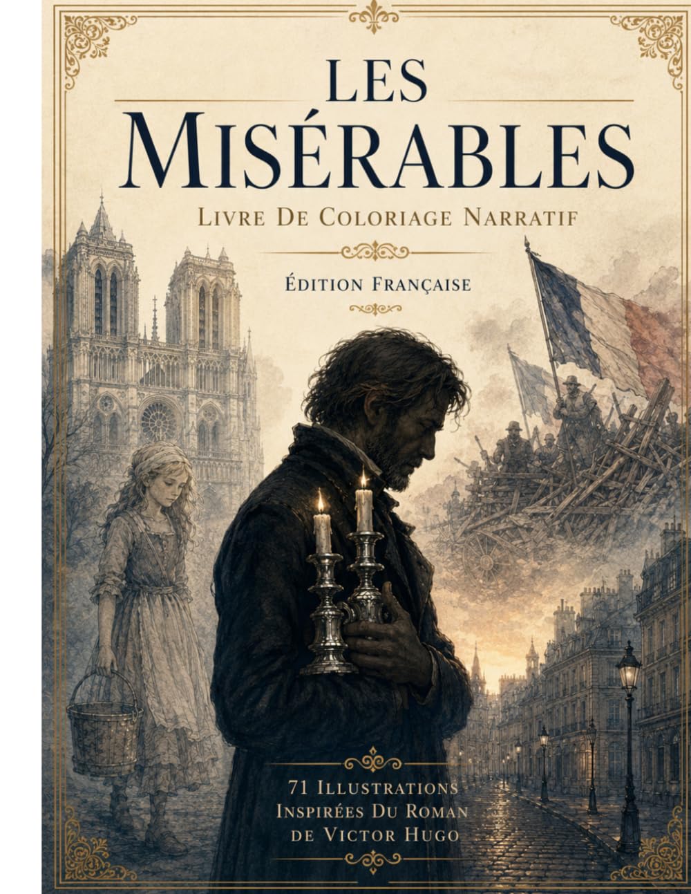 Les Misérables Livre De Coloriage Narratif Pour Adultes Et Adolescents: Un Voyage Littéraire Inspiré Du Chef-d’Œuvre De Victor Hugo (Literary Coloring Books for Adults & Teens)
