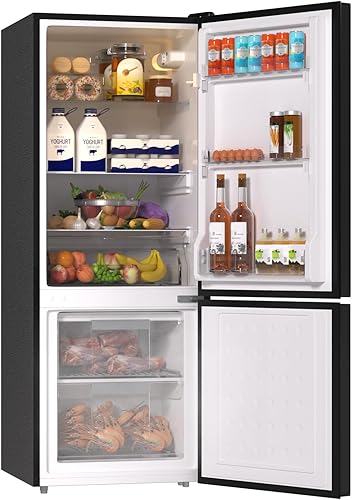 Miniatura 3 de BANGSON Refrigerador de 7.1 pies cúbicos con congelador, refrigerador de tamaño apartamento con congelador inferior, gran capacidad, ahorro de