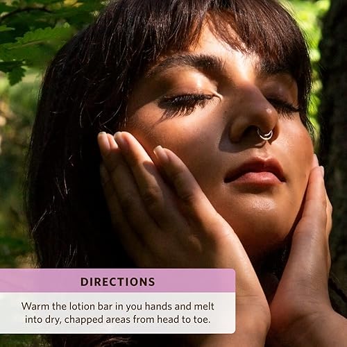 Miniatura 6 de Moon Valley Organics Barra de loción de hierbas en lavanda, barra de fusión de luna, caléndula y consuelda, cera de abejas, cura y restaura la piel