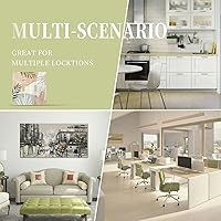 Vista 8 de Placa de interruptor de luz de 2 cuadrillas con hoja verde bohemia de mediados de siglo, diseño bohemio tropical de doble palanca, placa frontal