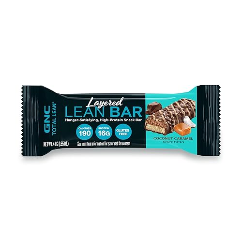Miniatura 53 de GNC Total Lean Layered Lean Bar Satisfacción del hambre - Barra de aperitivos alta en proteínas Mousse de chocolate batido - 9 barras