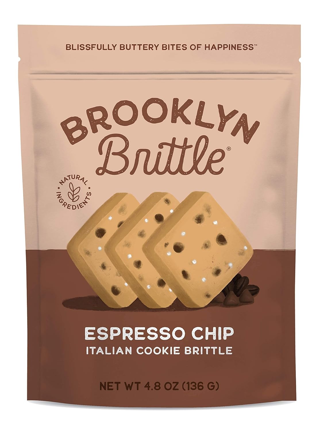 Brooklyn Brittle Deluxe Variety Bundle – Sweet & Savory Cookie Brittle|Italian Cookie Brittle|Flavors-Cinnamon Walnut, Espresso Chip, Lemon Cranberry, Pecan Chocolate Chip, Rosemary Parmesan Pack of 5