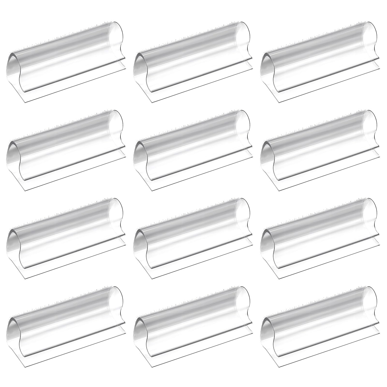 Tyqour 12 Pcs Clear Table Skirt Clips Acrylic Table Cloth Clips for Folding Tables, Tablecloth Clamps for Indoor Outdoor Events Wedding Meeting Party Picnic Banquet