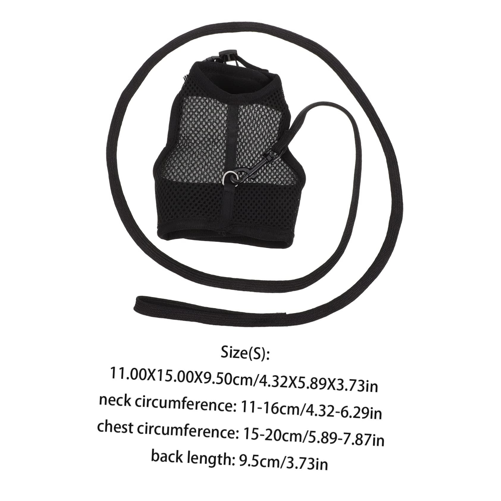 ABOOFAN 5 Ensembles Harnais de Lapin Jupe Chiot Gilet Lapin Laisse Corde de Marche de Fournitures de Marche de Cochon d'Inde Ceinture Anneau de chaîne Positionner Sangle