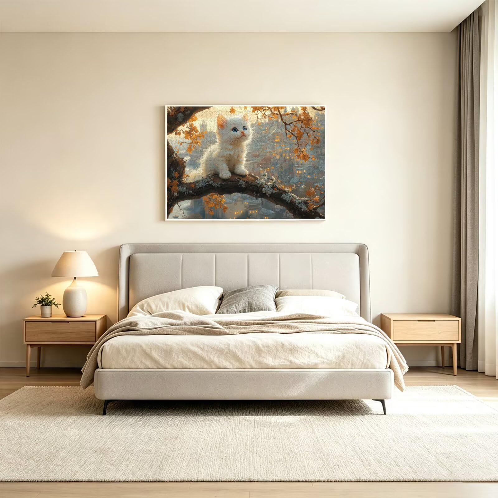 1500 sztuk puzzli dla dorosłych, gry rodzinne, drzewo dla kota, n-519