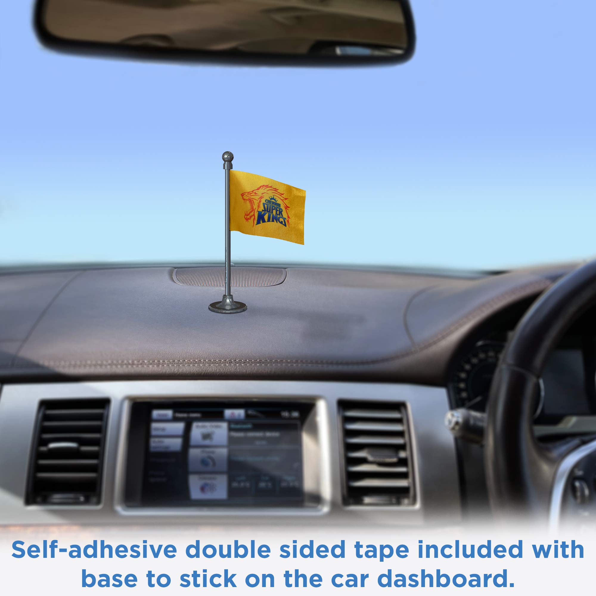 Buy The Flag Corporation CSK Chennai Super Kings Car Dashboard