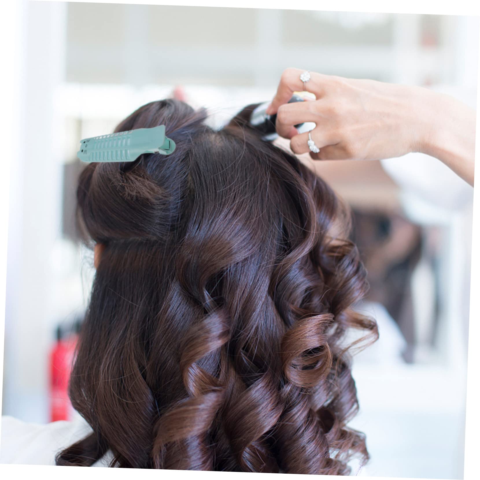 FOYTOKI 6Pcs Fluffy Hair Curler DIY Hair Rollers for Effortless Wavy Styles Tools for Home and Travel Lightweight and Durable Design