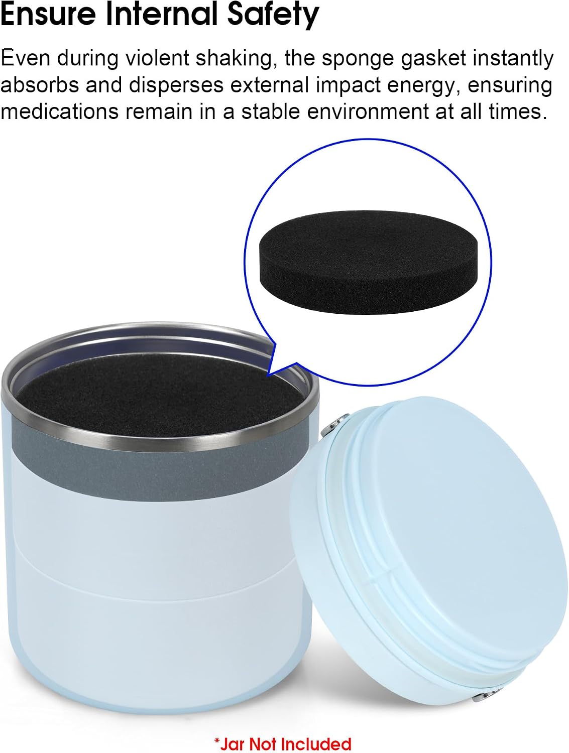 3ml Vial Insert Set Compatible with Hydrapeak Food Jars,(1 Short + 2 Tall) Fits for 18/25/32oz Hydrapeak Food Thermos with Foam Sponge Padding,48-Vial Maximum Capacity