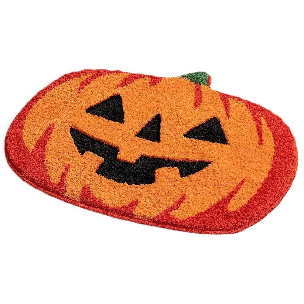 Tapis de salle de bain pumpkin absorbant et tapis halloween non glissant