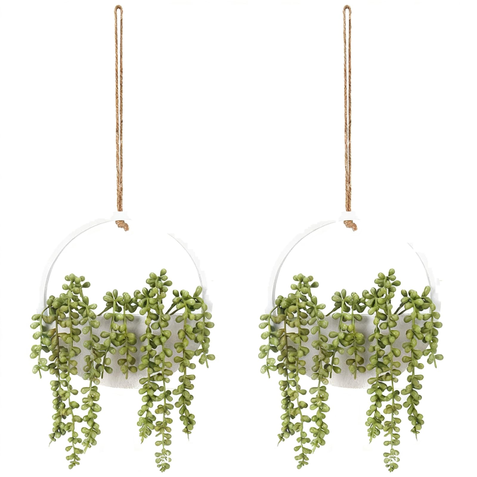 KIXZSAZ Plantas Colgantes Artificiales Decorativas Boho Decor To Office Cubicle Hanging Plants Brighten Up Wall Decor Instantly