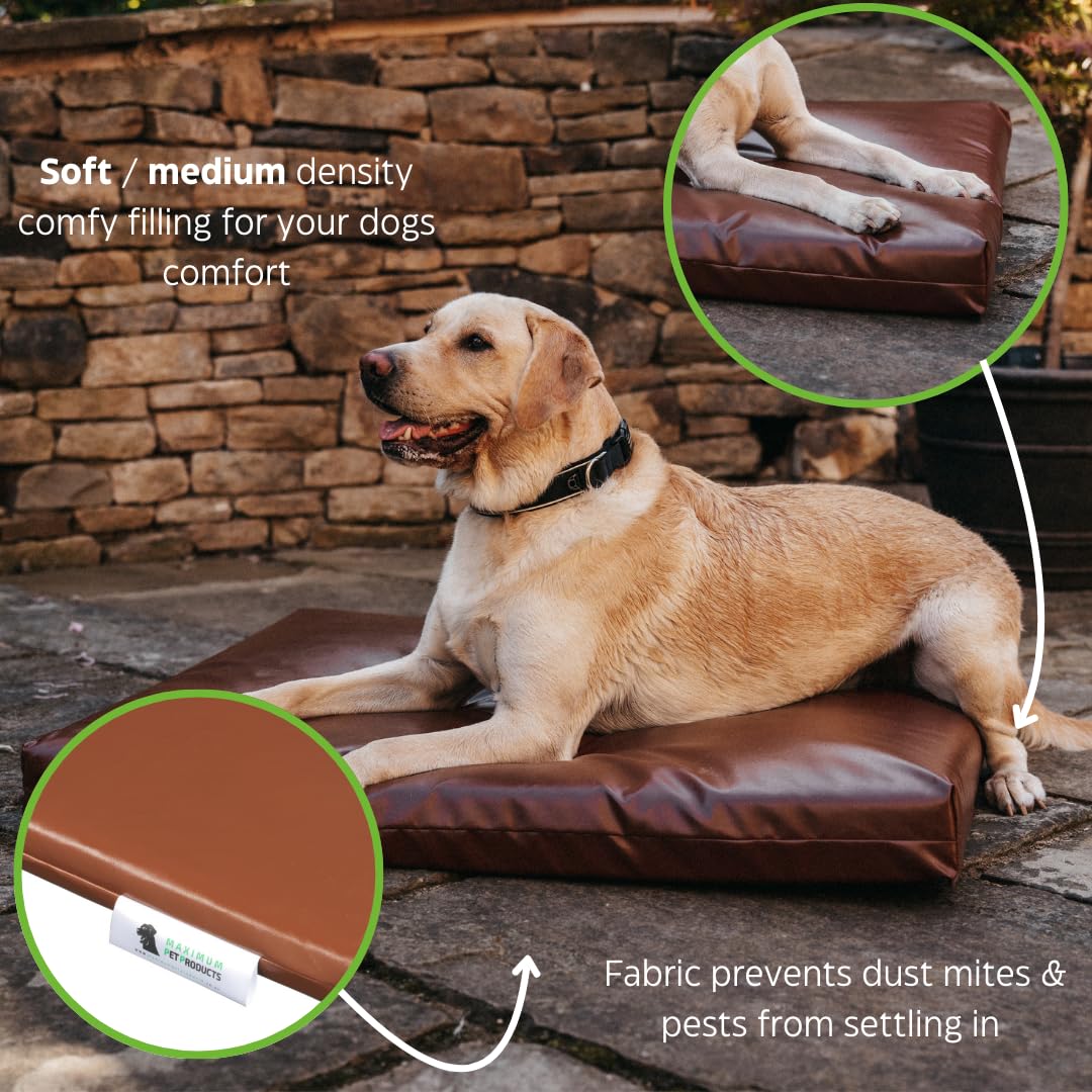 Maximum Pet Products wytrzymałe żucie wodoodporne legowisko dla psa (XX duże, brązowe)