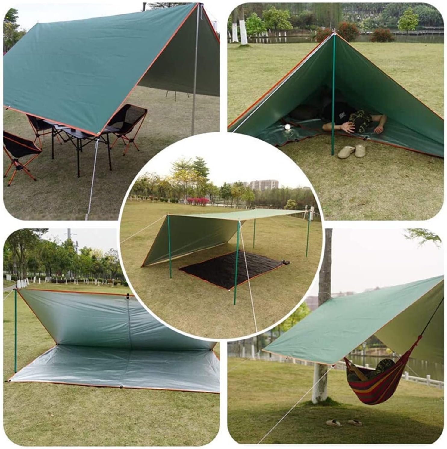 Beach Sun Shelter Shade Cloth-Waterproof Tarp Shade Ultralight Garden Canopy Sunshade Outdoor Camping Awning (Color : 300x400cm)