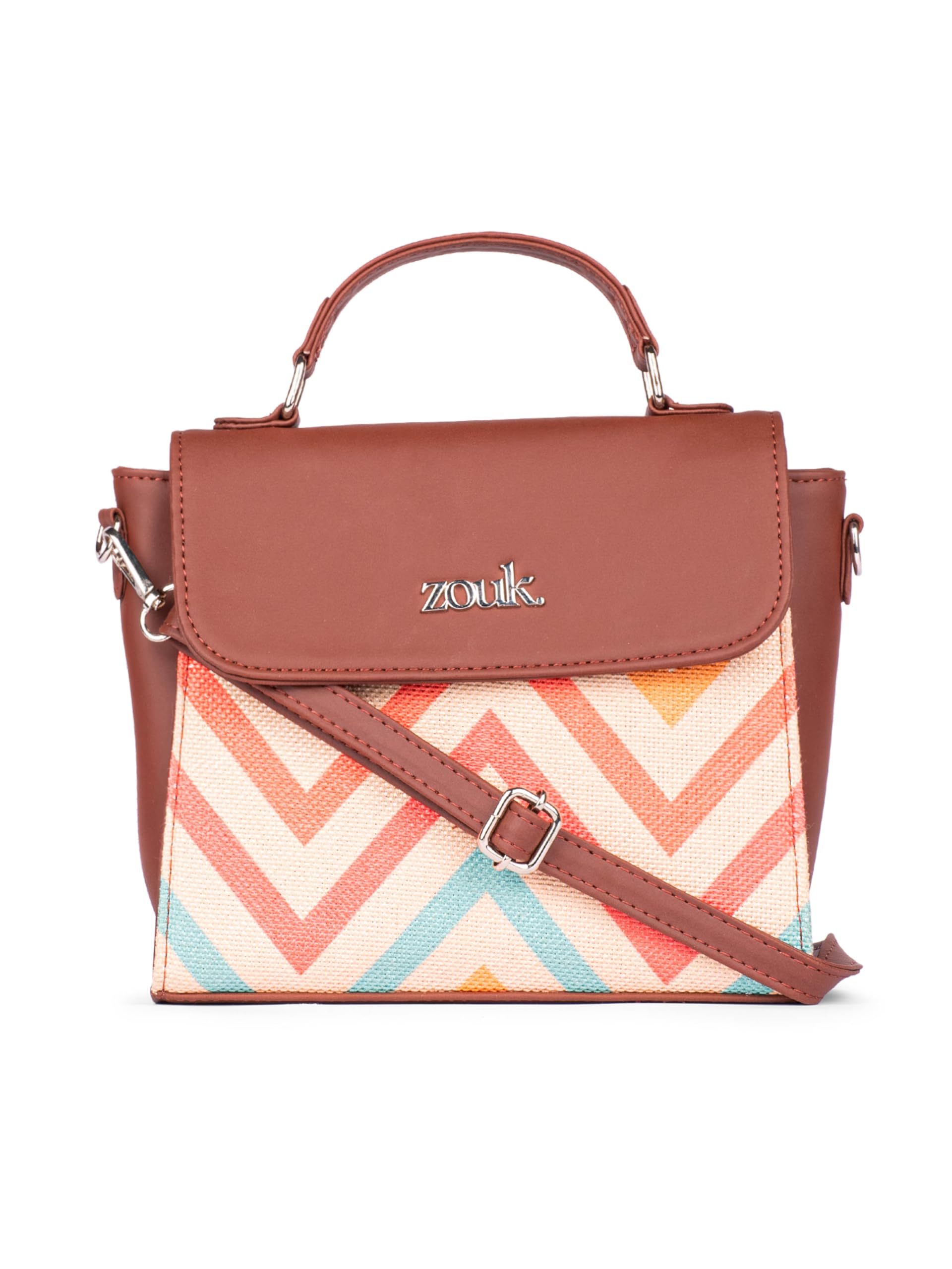 ZOUKStatement Sling Bag With Handle For Women's Girls Ladies