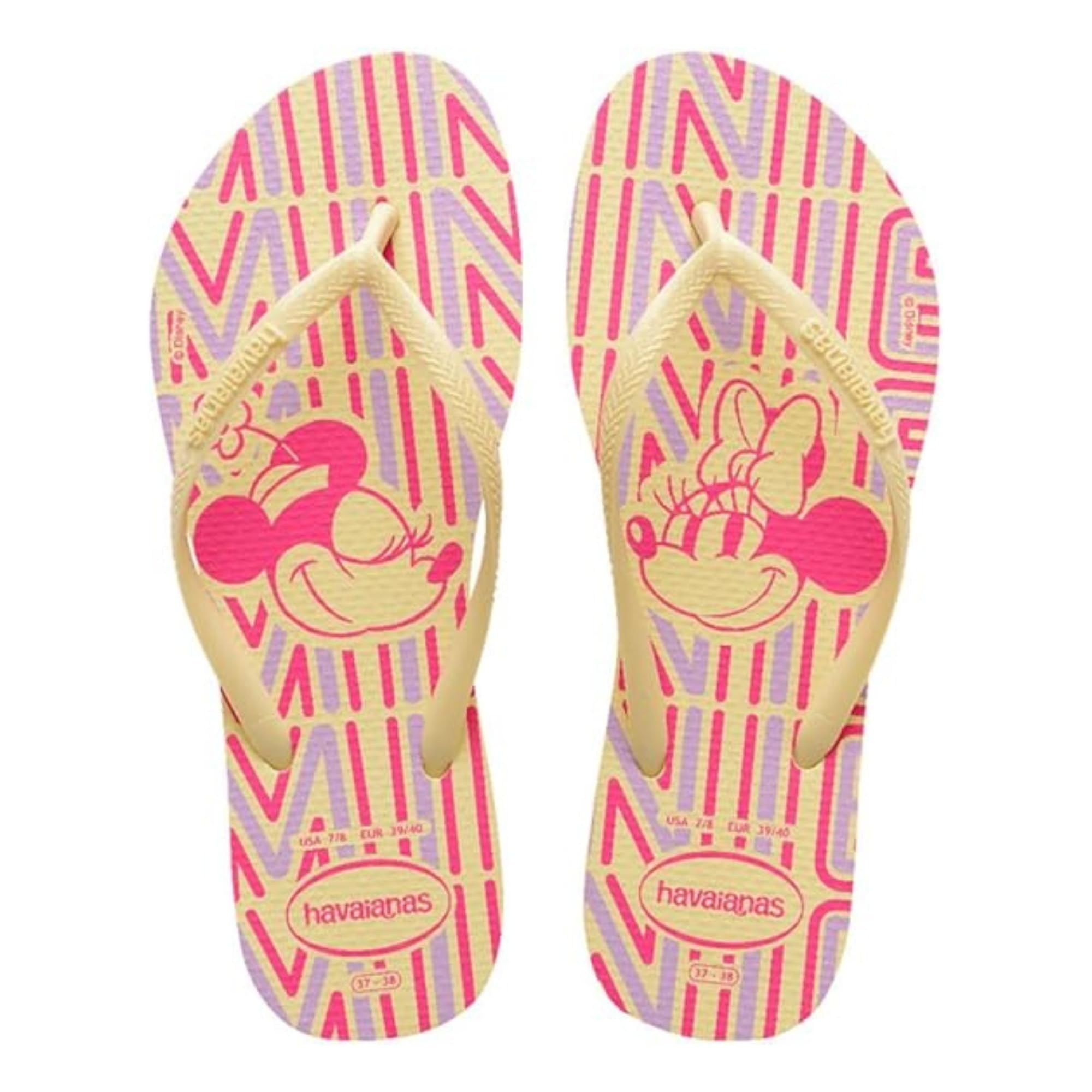 Havaianas Slim Disney Women FlipFlop Buttercream 3.5/4 UK