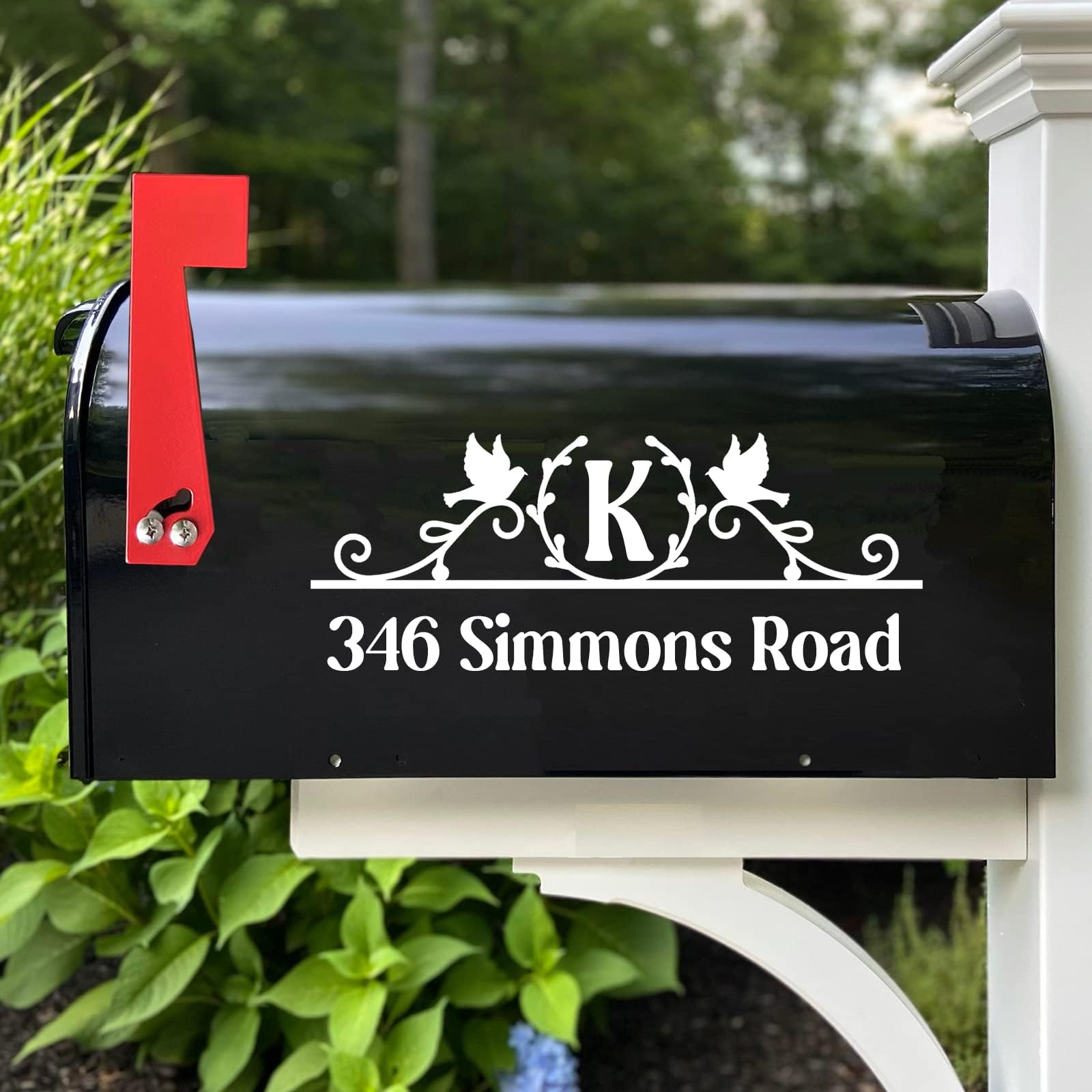 Custom Reflective Mailbox Numbers and Street Address Decal - CMN06
