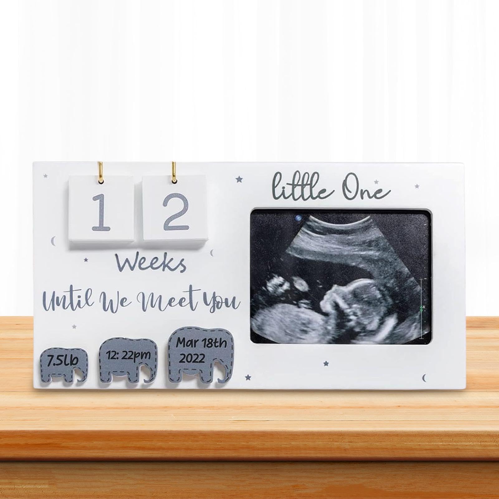 Baby Scan Photo Frames, 9.5'' x 5'' Baby Sonogram Picture Frame, Ultrasound Picture Frame Pregnant Mom Announcement