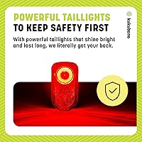 Vista 6 de LED Bike Light Set, USB Rechargeable Headlight and Taillight, Waterproof for E-Bikes, Scooters, and Mountain Bikes