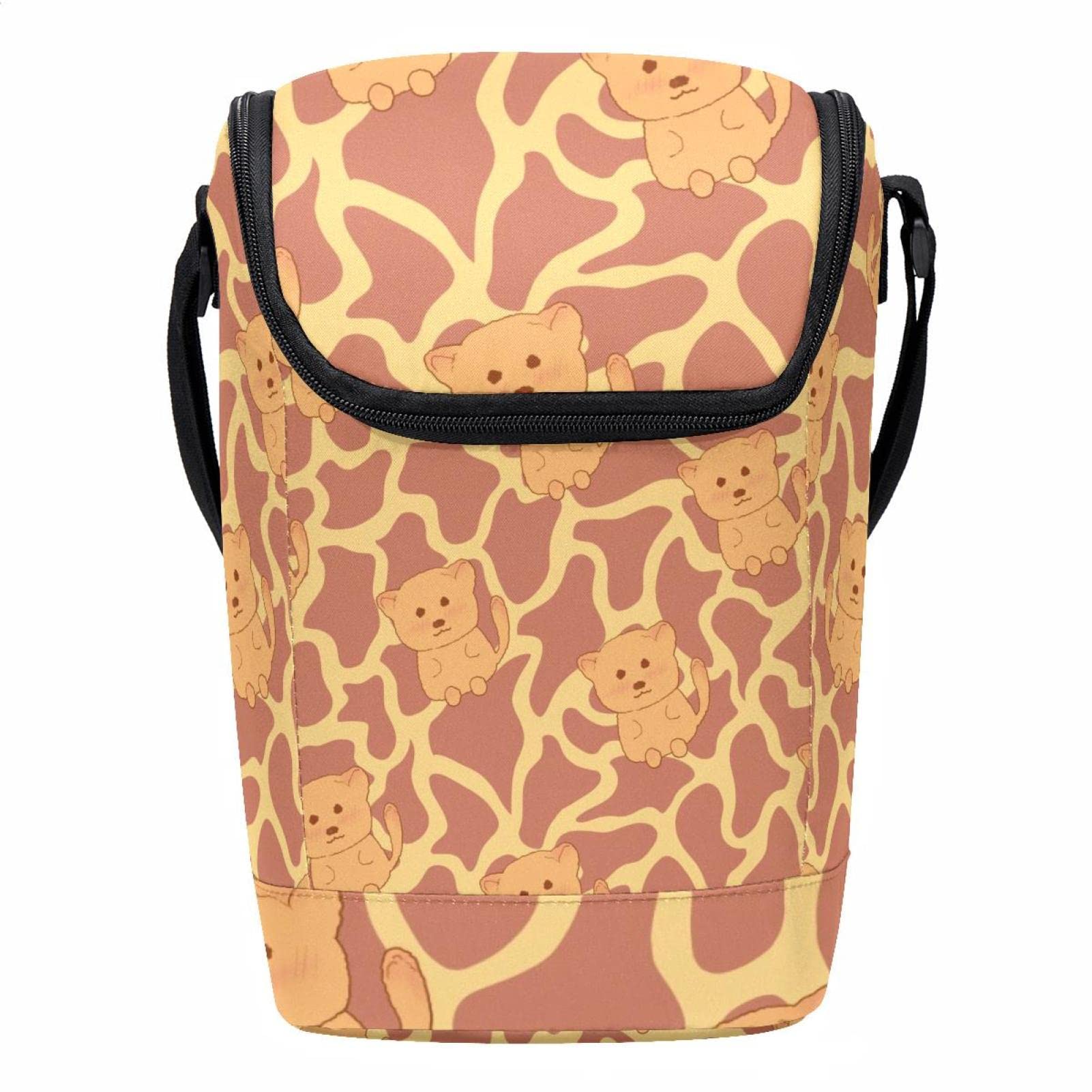 Bolsa de almuerzo térmica con oso de camuflaje para mantener la comida fresca en la oficina
