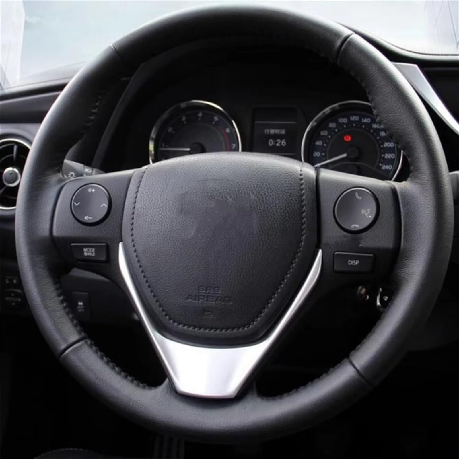 Botón Control Crucero Volante Botón De Control Audio Y Bluetooth En El Volante con Marco U 84250-02560 para Toyota para RAV4 para Corolla 14-18 para Yaris 18-22