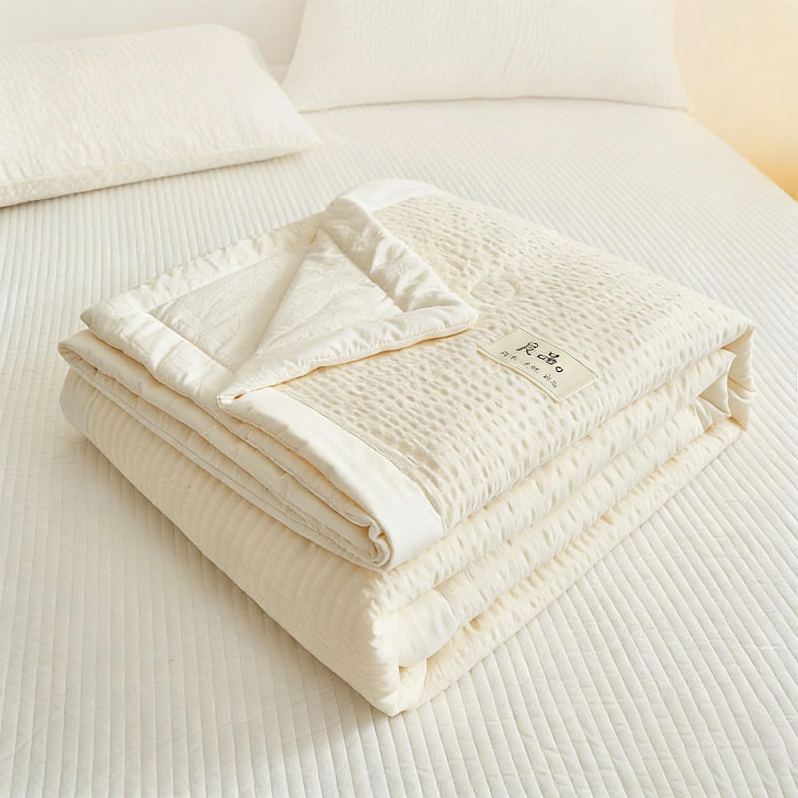 Portatile Bolla Texture Aria Condizionata Trapunta Wicking Coperta Da Viaggio Bolla Texture Aria Condizionata Biancheria Da Letto