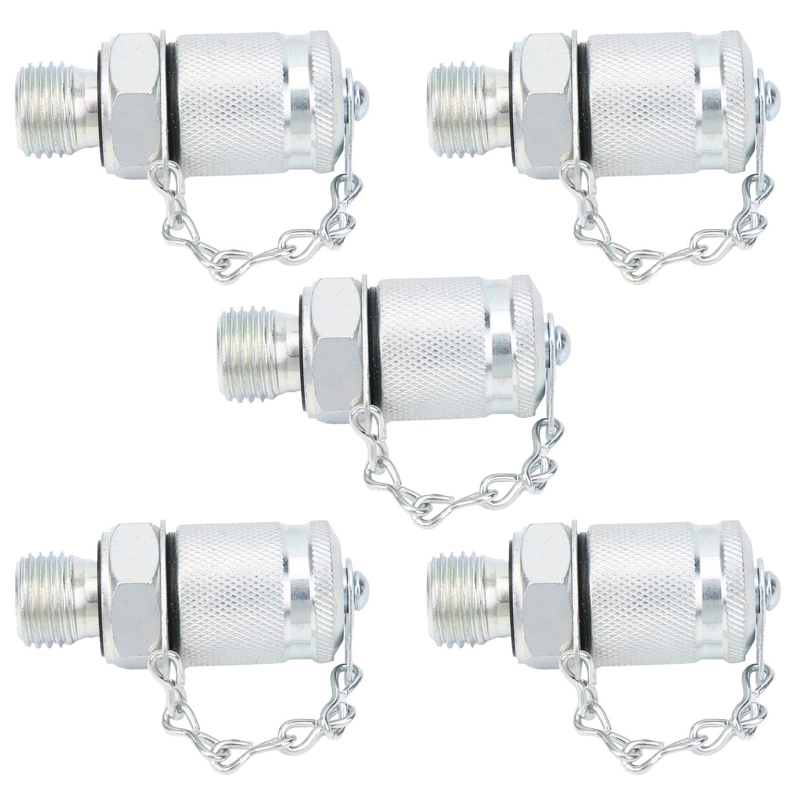 Adaptador de Prueba hidráulica (5 Piezas), Conector roscado de Prueba, Kit de acoplador de Prueba de presión hidráulica, medición de presión para acopladores de la Serie PT/PPT (M14 x 1,5)