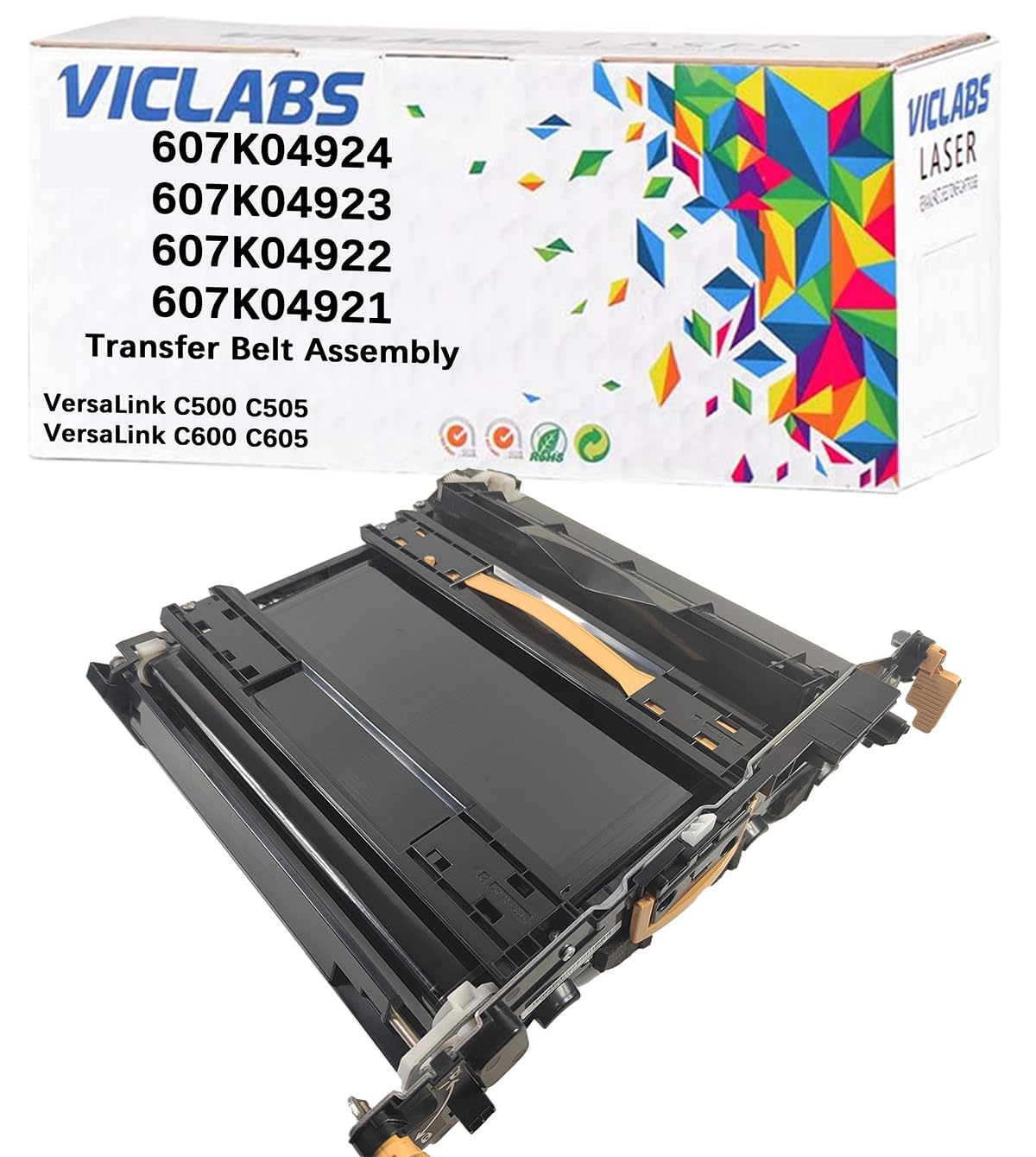VICLABS Remanufactured 607K04924 Transfer Belt Assembly Replacement for 607K04924 607K04923 607K04922 607K04921 Transfer Belt Assembly for use in Xerox VersaLink C500 C505 C600 C605 Printers(1-Pack)