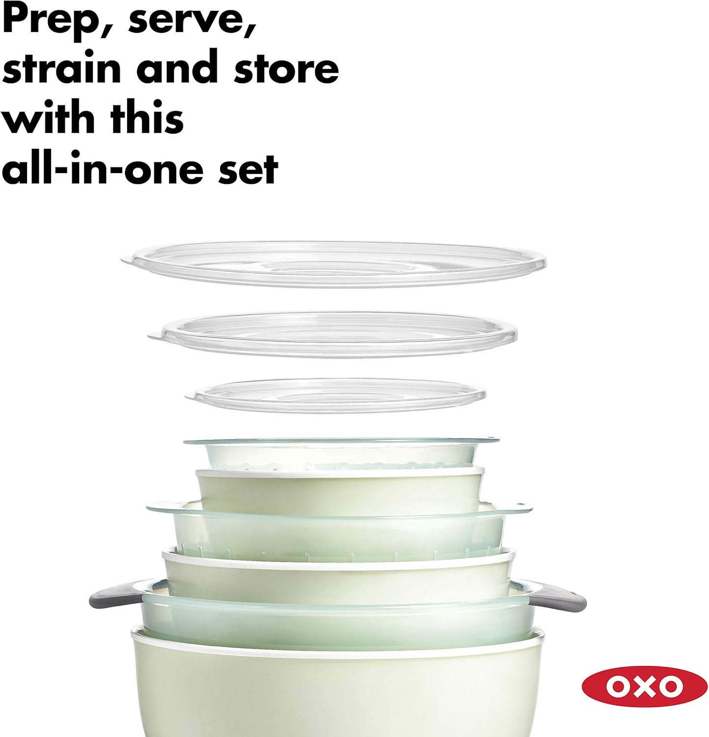 OXO Good Grips 9-Piece Nesting Bowl & Colander Set: Home & Kitchen