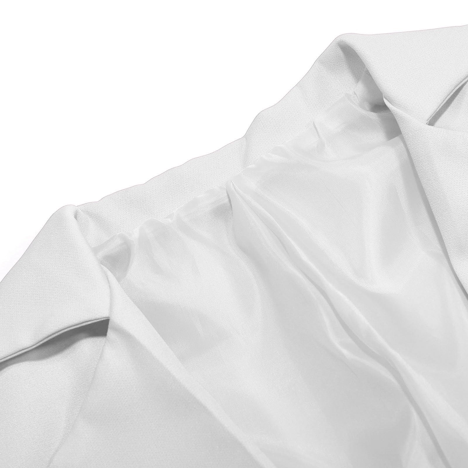 Chaqueta blazer niña manga larga cuello solapa bolsillo interior traje casual abierto delantero