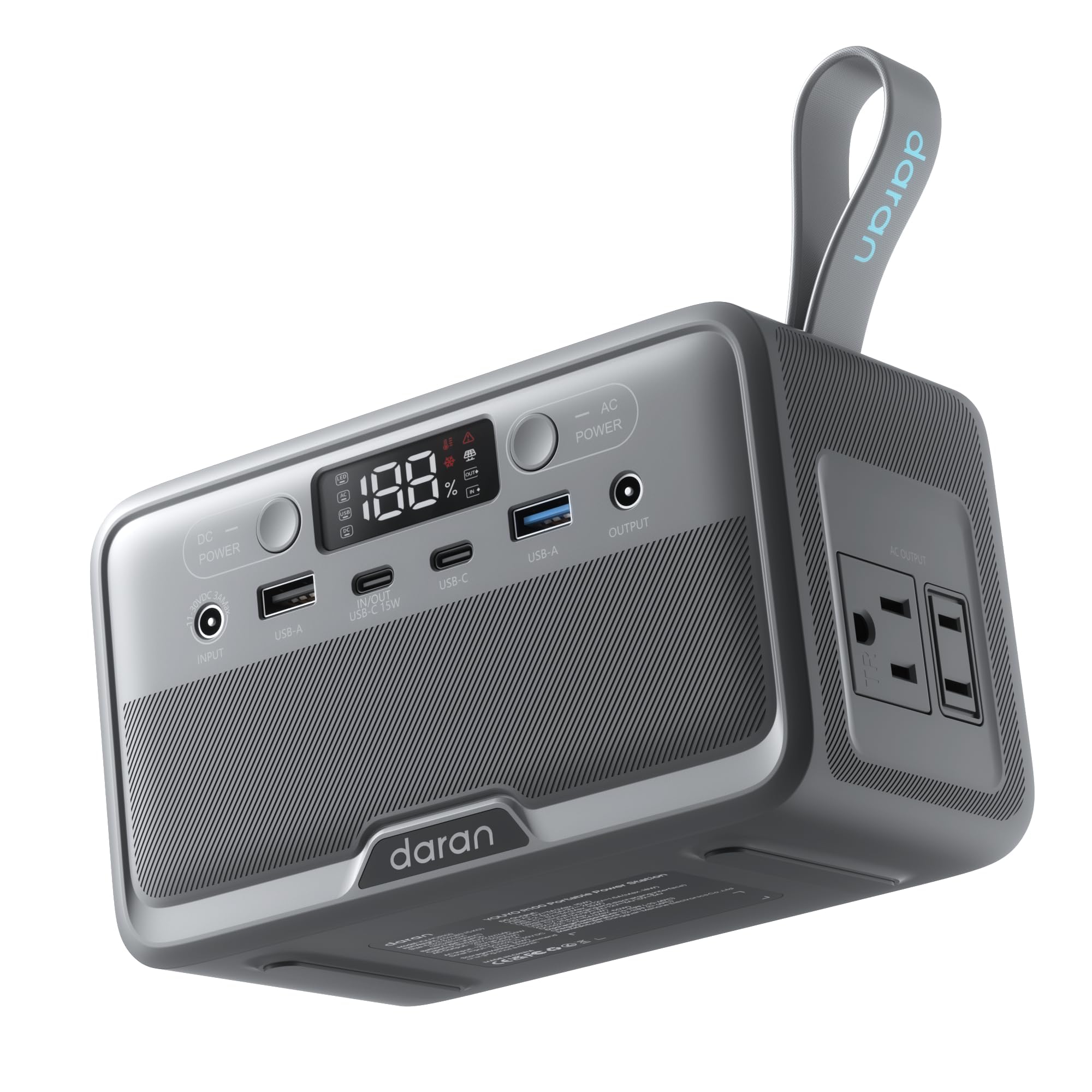 DaranEner Portable Power Station 89.6Wh LiFePO4