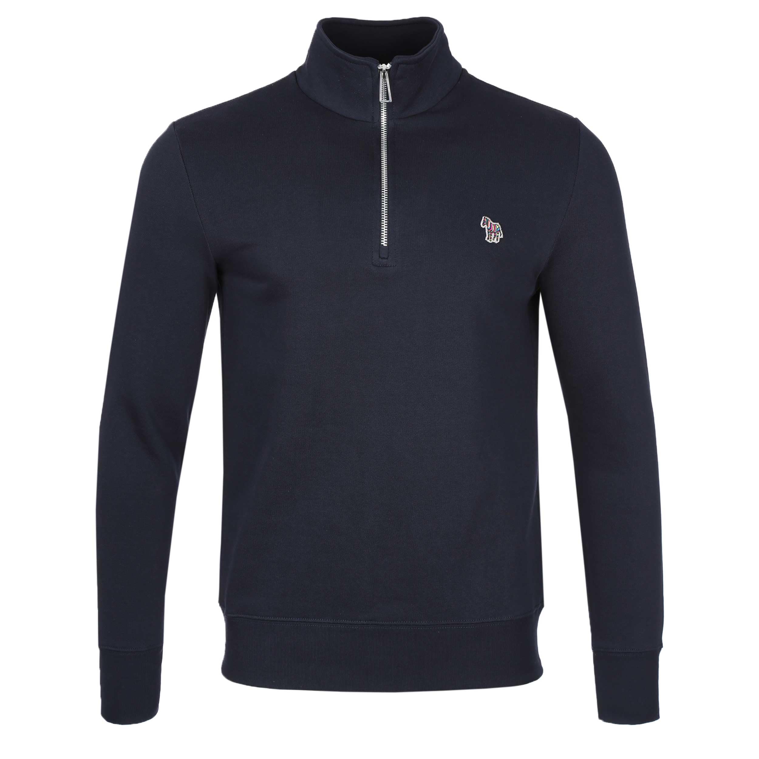 Paul Smith Reg Fit Half Zip Sweat Top in Navy 2XL