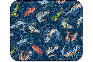Salt Water Game Fishing Low Profile Gaming Mouse Pad