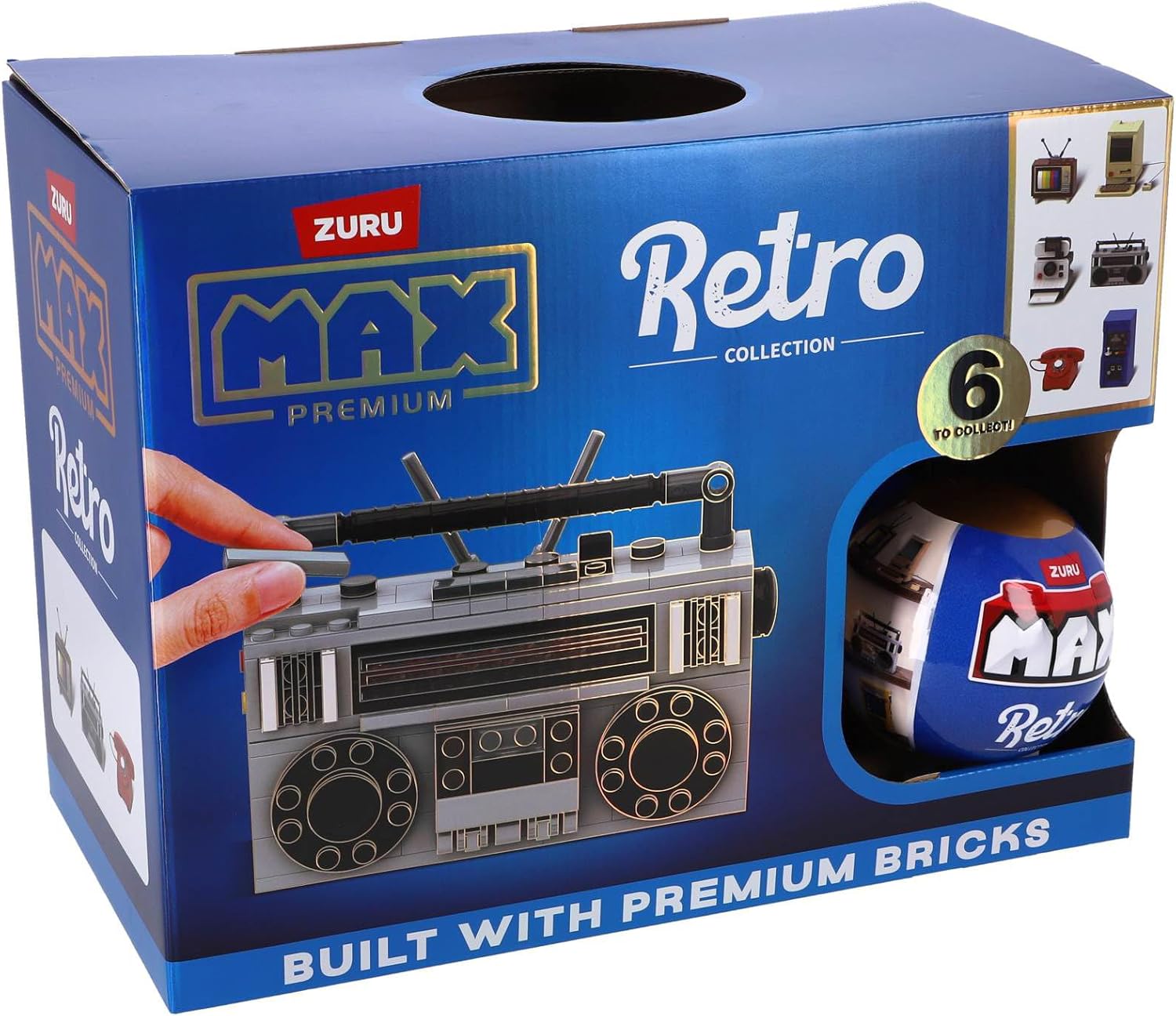 ZURU MAX Retro Blind Pack golden capsule with retro item illustrations