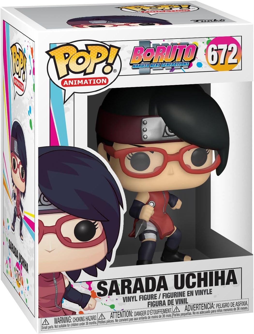 POP! Animation: Boruto - Sarada Uchiha - Boruto: Naruto Next Generations - Collectable Vinyl Figure - Gift Idea - Official Merchandise - Toys for Kids & Adults - Anime Fans