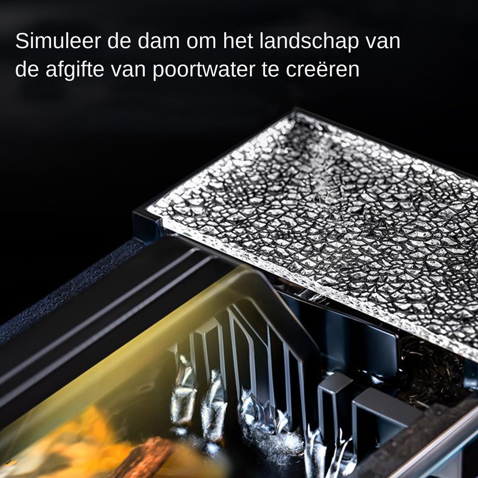 Aquarium avec poissons de combat - Aquarium Kit complet d'éclairage LED et système de filtration | Piscine à poissons élégante avec pompe silencieuse, nano-aquarium décoratif pour chambre à coucher