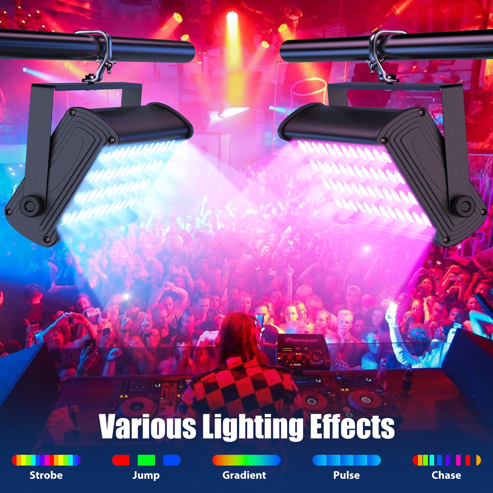 Amazon.com: U`King LED Stage Light Wall Washer Bar,80W 48LEDs RGB