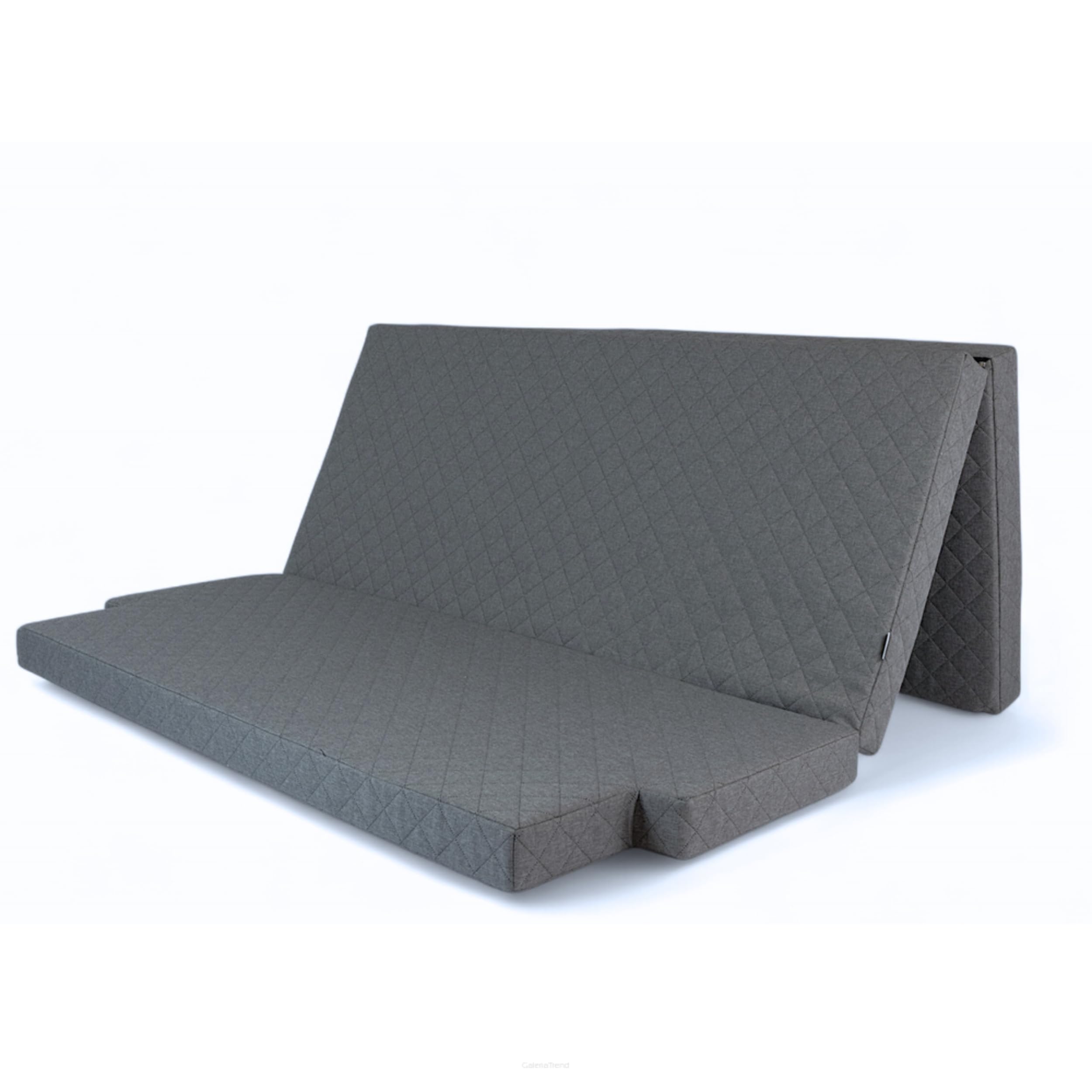 Materasso per cabina VW Multivan T5/T6 – 3 pezzi – Materasso pieghevole per auto con memory foam & borsa per il trasporto | Materasso da viaggio per autobus adatto per VW T5 T6