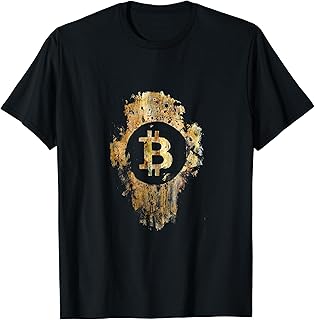 Bitcoin Cracked Logo BTC Gold