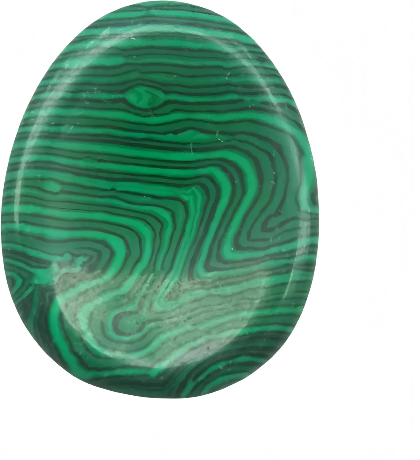 Synthetic Malachite Crystal Water Drop Thumb Worry Indoor Decorative Stone,1.97 * 1.57 Inchs Stress Relief Gift for Anxiety
