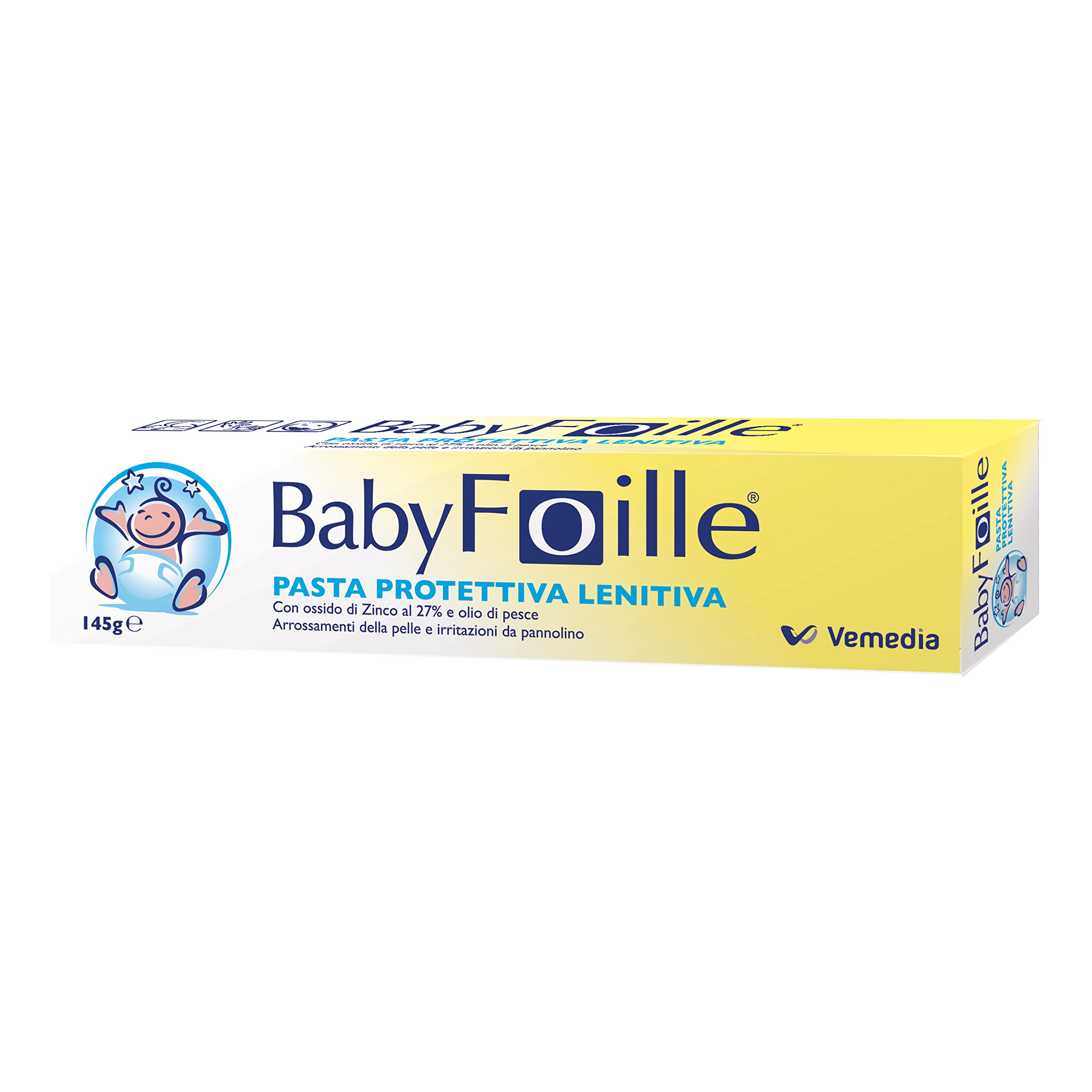 Vemedia Pharma Pasta Protettiva Foille Baby - 145 Gr Per Protezione Pelle Delicata - Foto 5